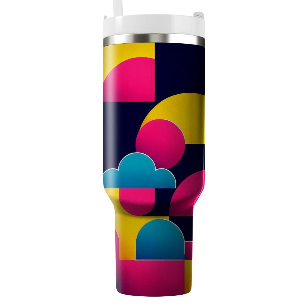 Funky Mod Shapes  Travel Tumblers