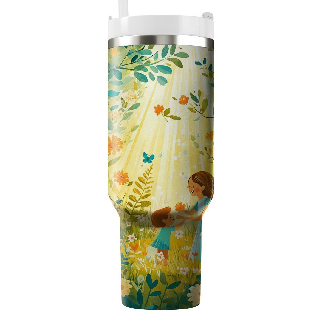 The Echo Of Laughter: A Mother’s Joy In Every Moment Tumblers With Lids