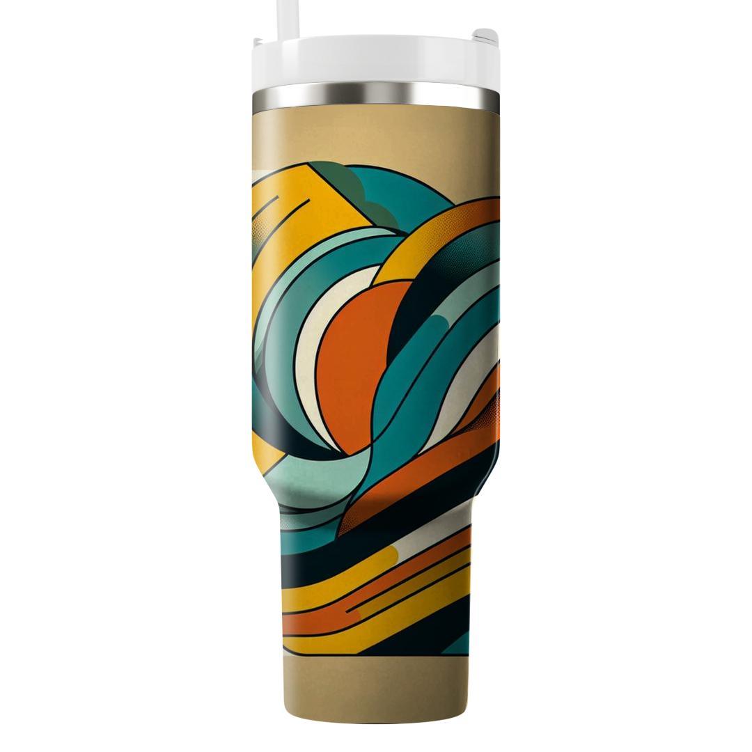 Funky Geometric Delight  Tumblers With Lids