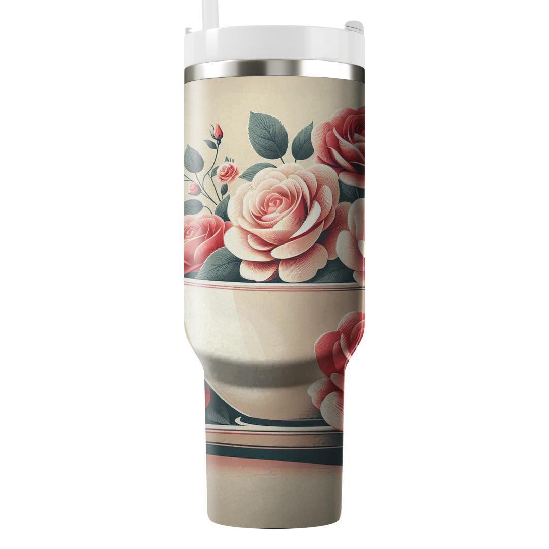 Romantic Rose Petal  Insulated Tumblers