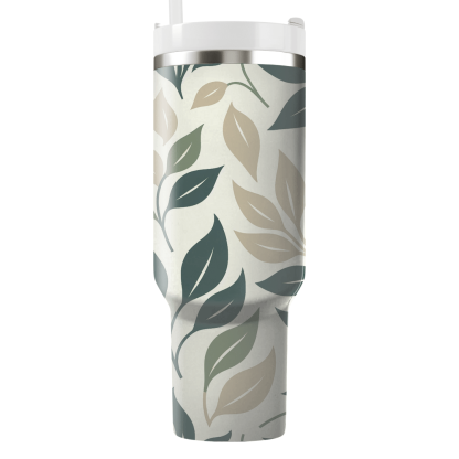 Elegant Leaf Silhouettes  Custom Tumblers