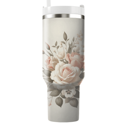 Classic Floral Charm  Travel Tumblers