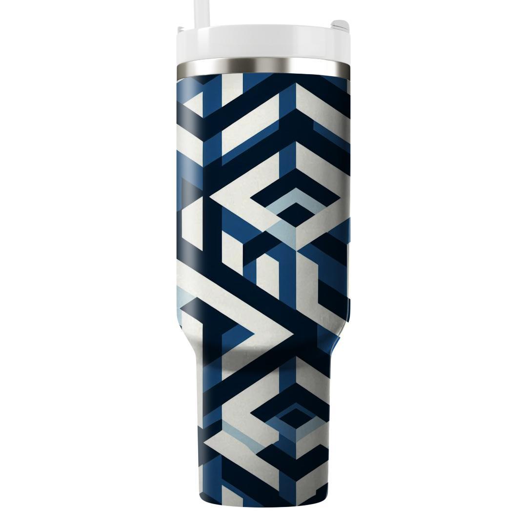 Triangular Rhythm Fusion  Tumblers With Lids