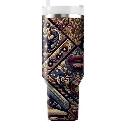 Glamorous 80s Glam  Personalized Tumblers