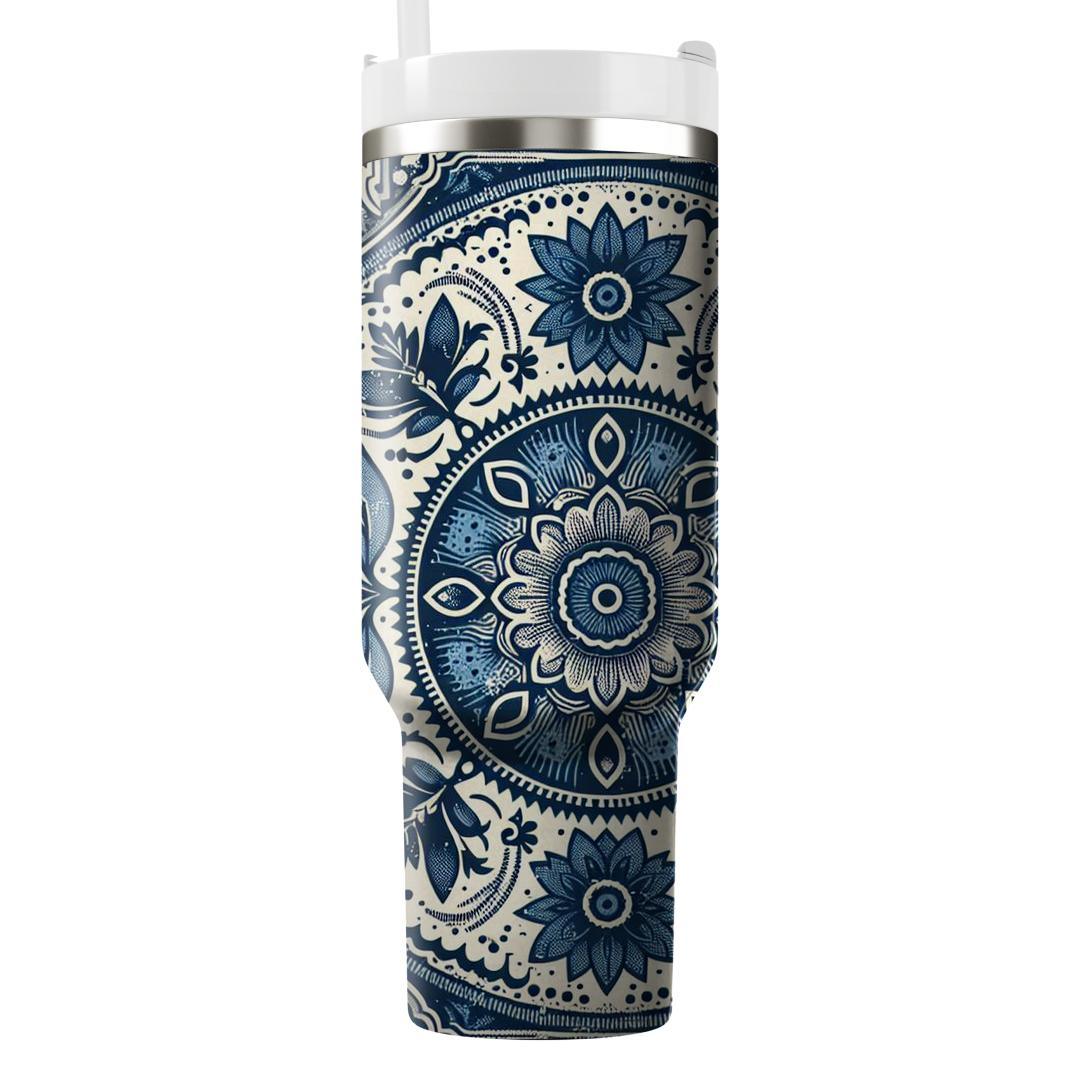 Patchwork Denim  Tumbler Cups