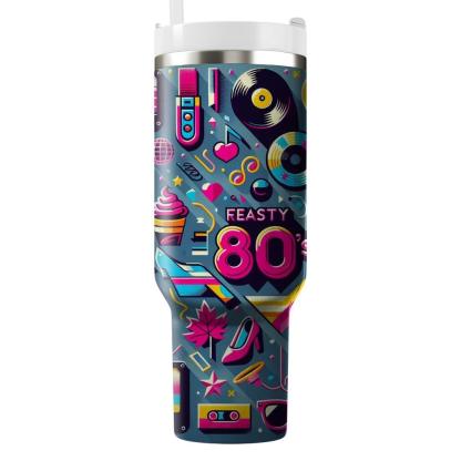 Electric 80s Collage  Personalized Tumblers