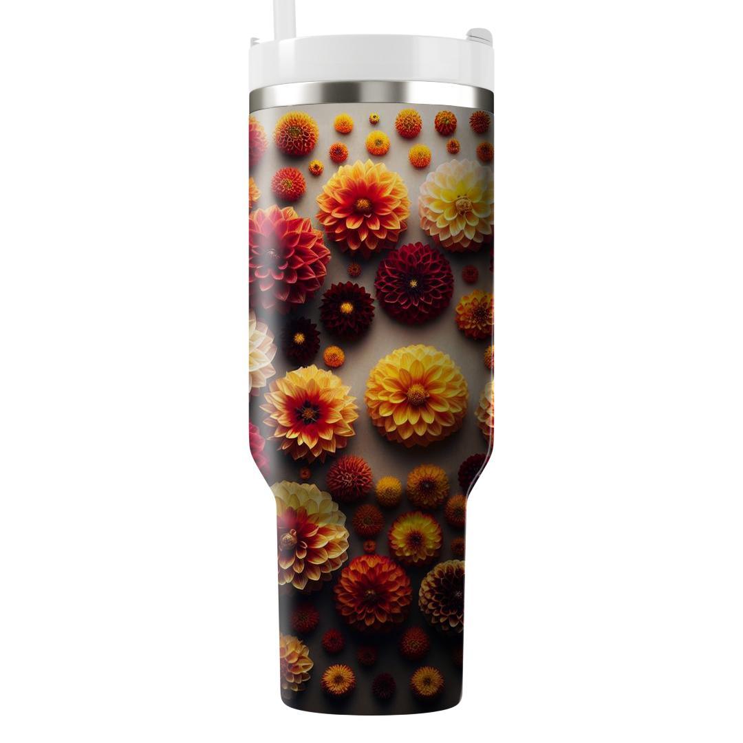 Sunset Dahlia Dreams  Tumbler Cups