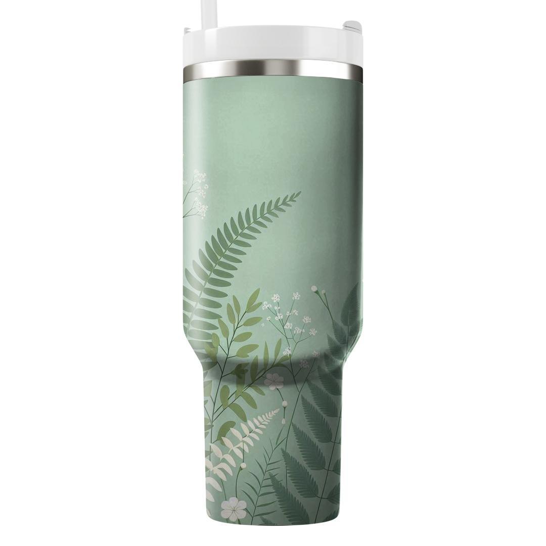 Delicate Fern And Blossom  Insulated Tumblers
