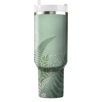 Delicate Fern And Blossom  Insulated Tumblers