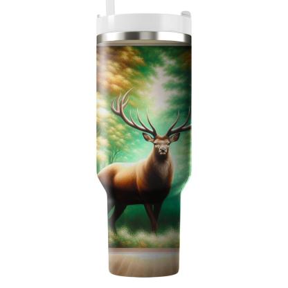 Elegant Stag Majesty  Travel Tumblers