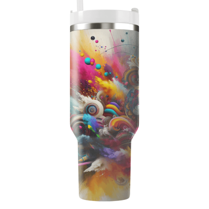 Echoes Of Joy - A Holi Explosion  Decorative Tumblers