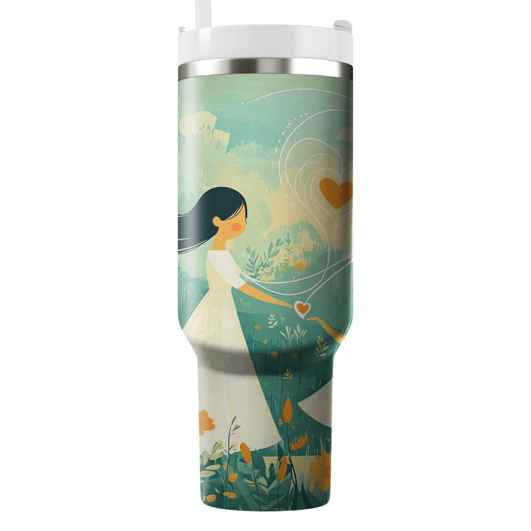 The Rhythm Of Love: A Mother’s Heartbeat Guiding Each Step Tumblers With Lids
