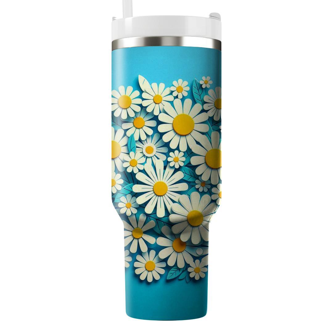 Cheerful Daisy Sunshine  Unique Tumblers