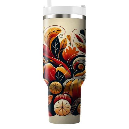 Timeless Embrace - A Unique Thanksgiving  Tumbler Cups