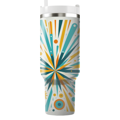 Retro Starburst Design  Custom Tumblers
