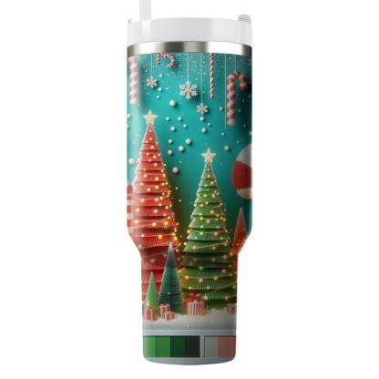 Whimsical Lights - Christmas Wonderland  Tumblers With Lids