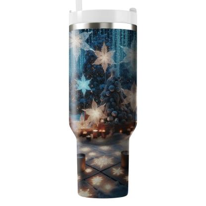 Ethereal Embrace - A Cozy Winter Festival  Tumbler Cups