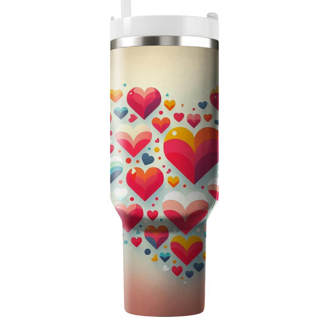 Playful Hearts  Travel Tumblers