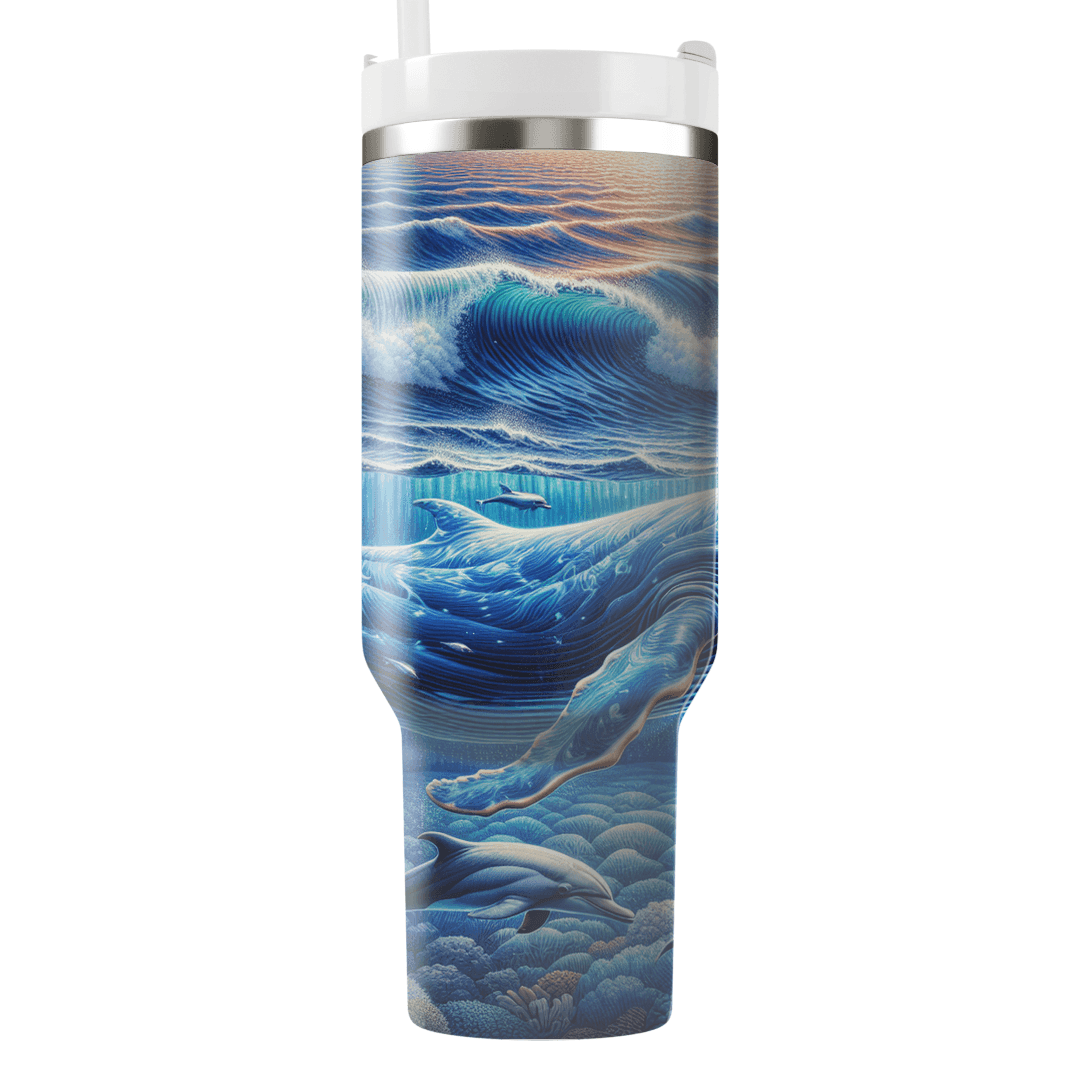 Majestic Whale Journey  Tumblers With Lids