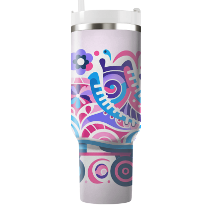 Nostalgic Roller Skating Fun Decorative Tumblers