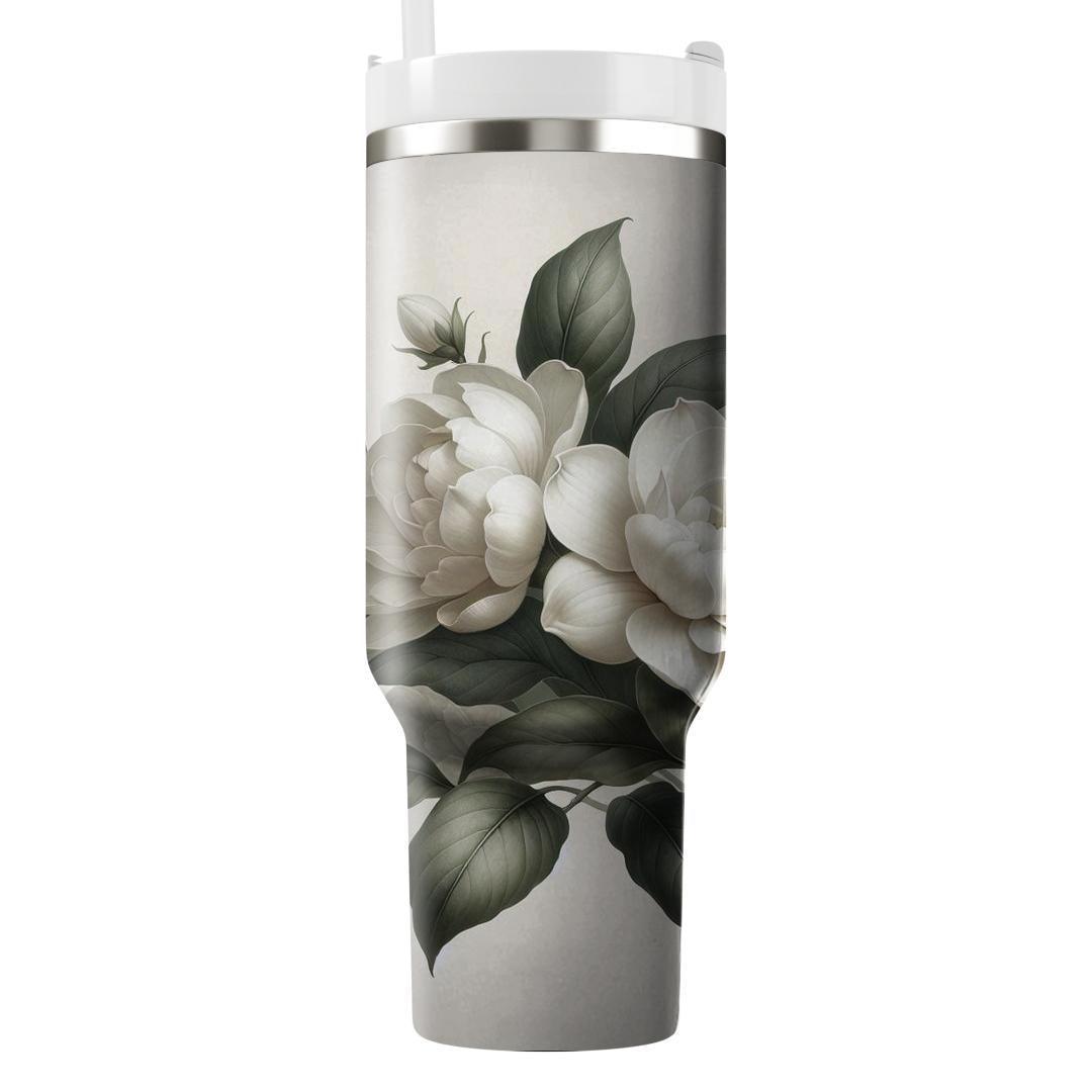 Delicate Gardenia Bliss  Insulated Tumblers