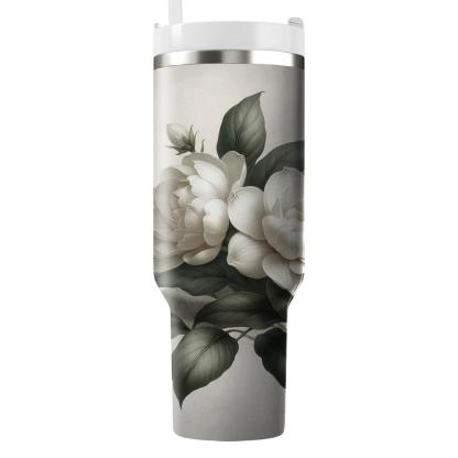 Delicate Gardenia Bliss  Insulated Tumblers