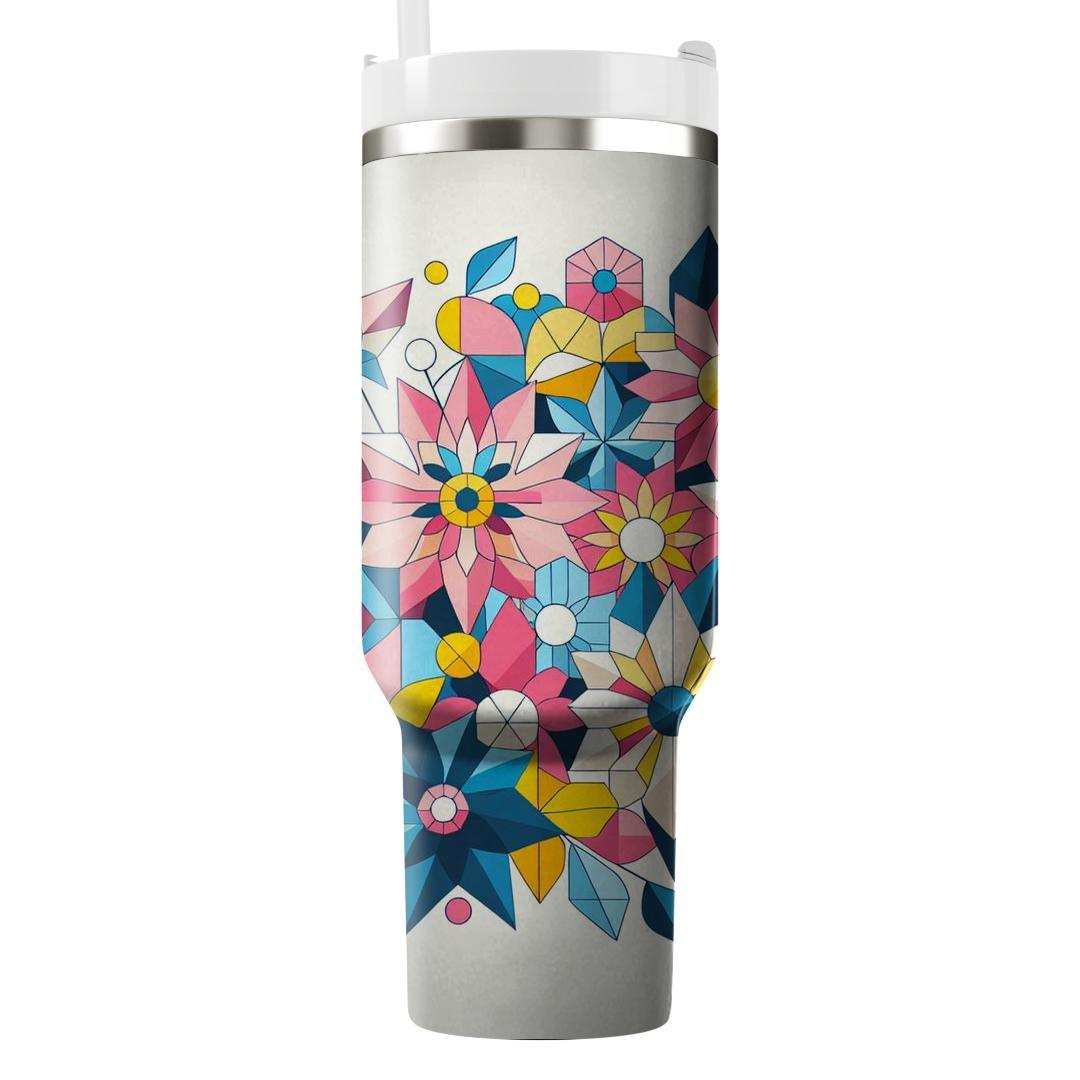 Delightful Geometric Flowers  Insulated Tumblers