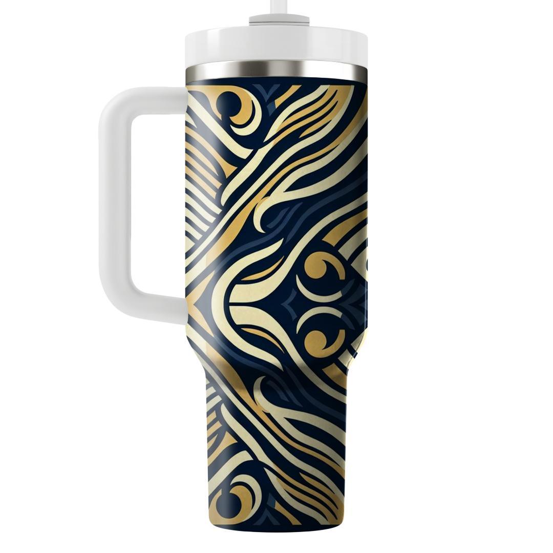 Dazzling Art Deco Wave  Decorative Tumblers