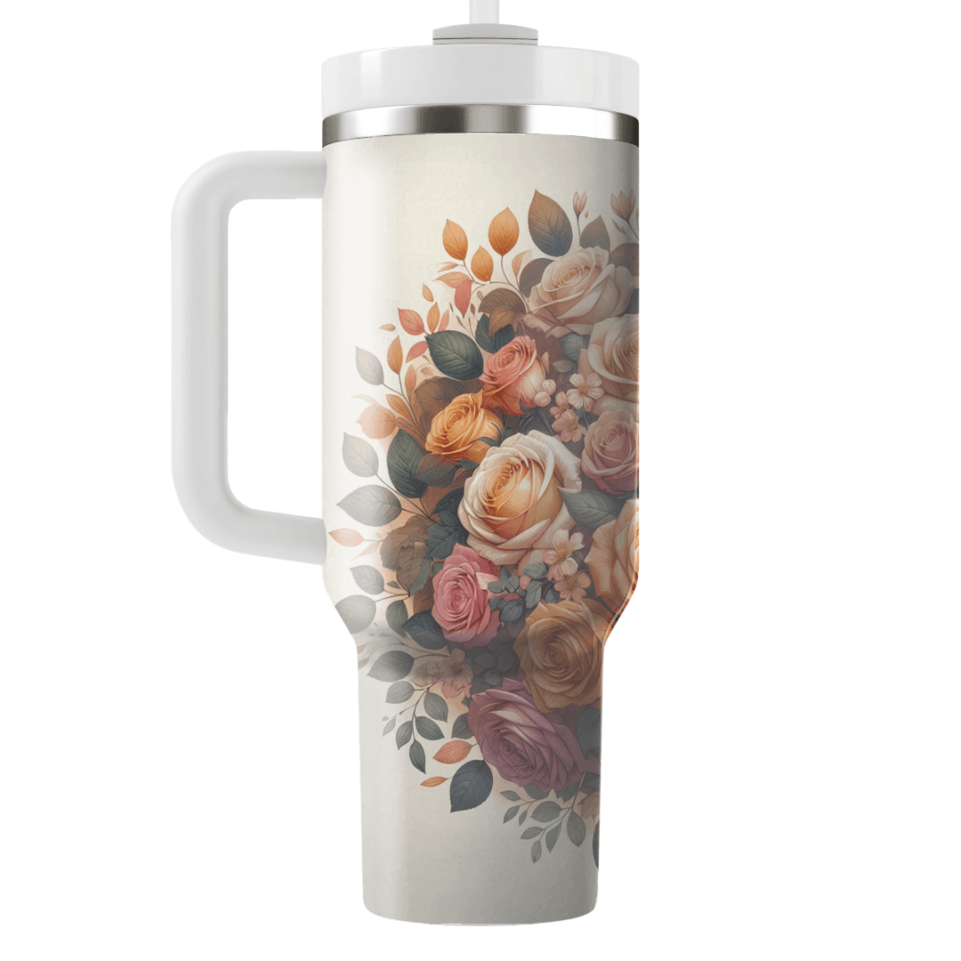 Sunset Rose Harmony Decorative Tumblers