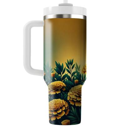 Sunlit Marigold Charm  Insulated Tumblers