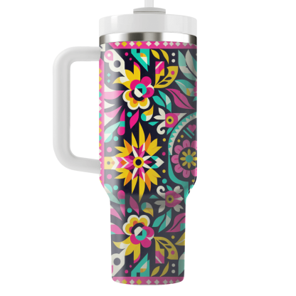 Geometric Fiesta - Mexican Celebration  Tumbler Cups