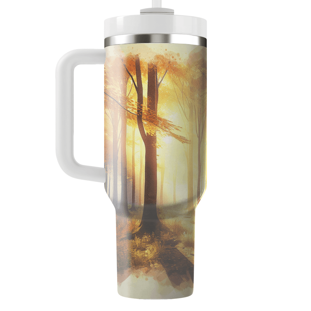 Golden Autumn Forest  Tumbler Cups
