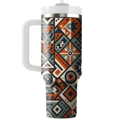 Earthy Tribal Mosaic  Tumblers For Gifts