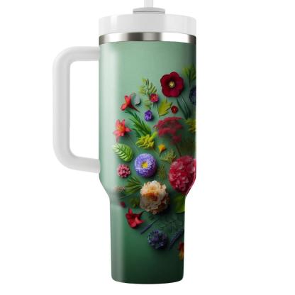 Harmony In Bloom - International Flower Festival  Tumblers With Lids