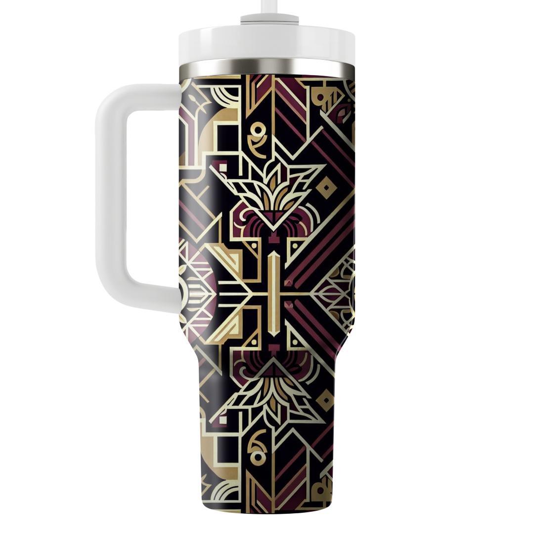Art Deco Illusion  Tumblers With Lids