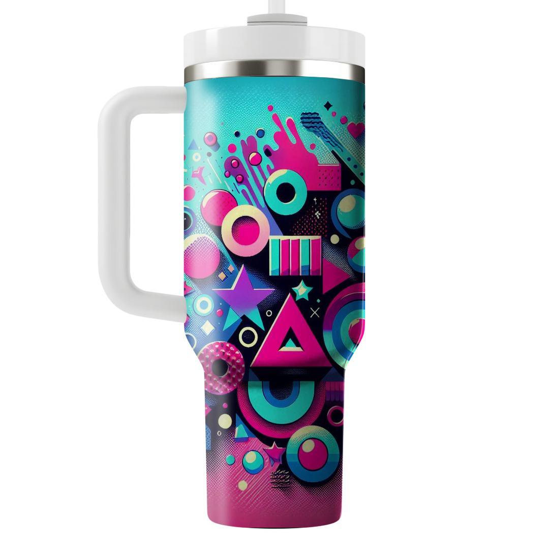 Dynamic Retro Shapes  Custom Tumblers