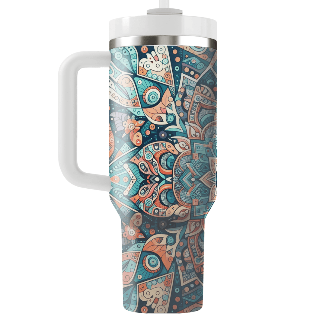 Kaleidoscope Patterns Tumblers With Lids