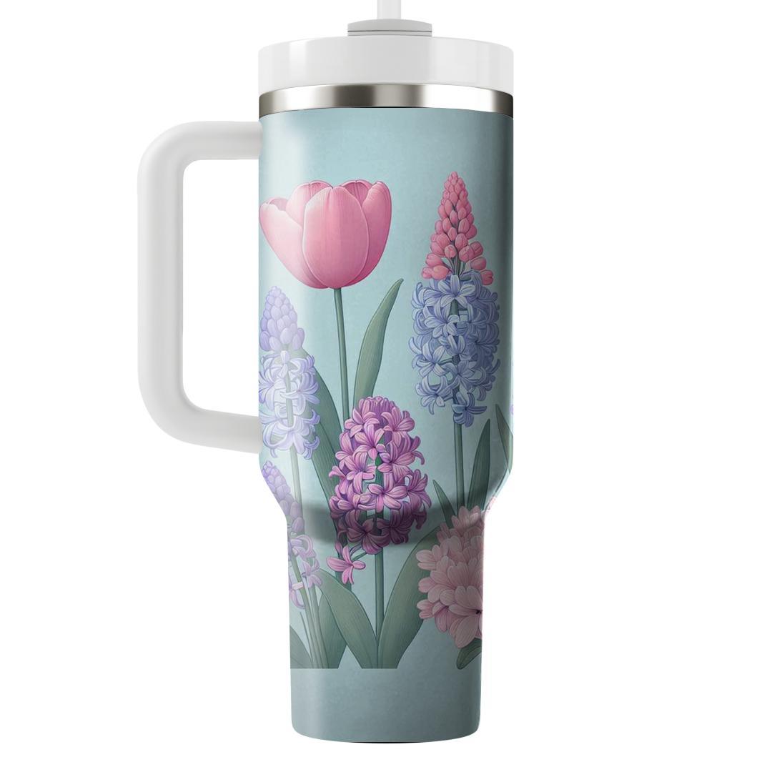 Spring's Pastel Garden  Tumbler Cups
