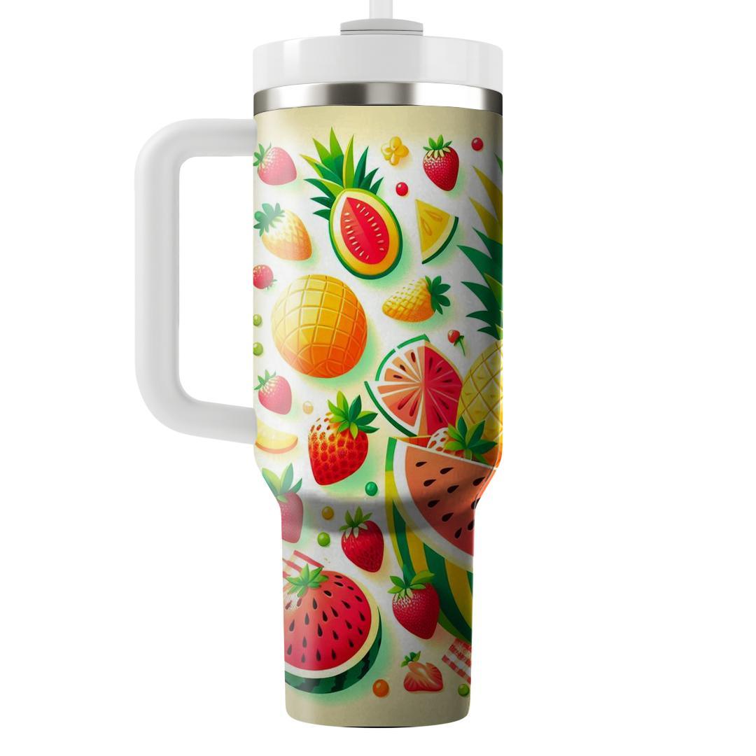 Cheery Fruit Fiesta  Tumbler Cups