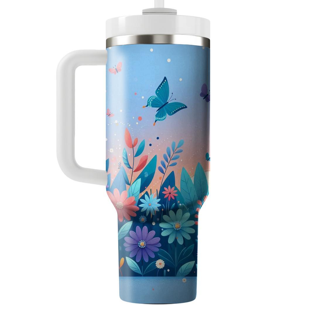 Ethereal Butterfly Garden  Personalized Tumblers