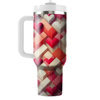 Charming Heart Motif  Tumblers For Gifts