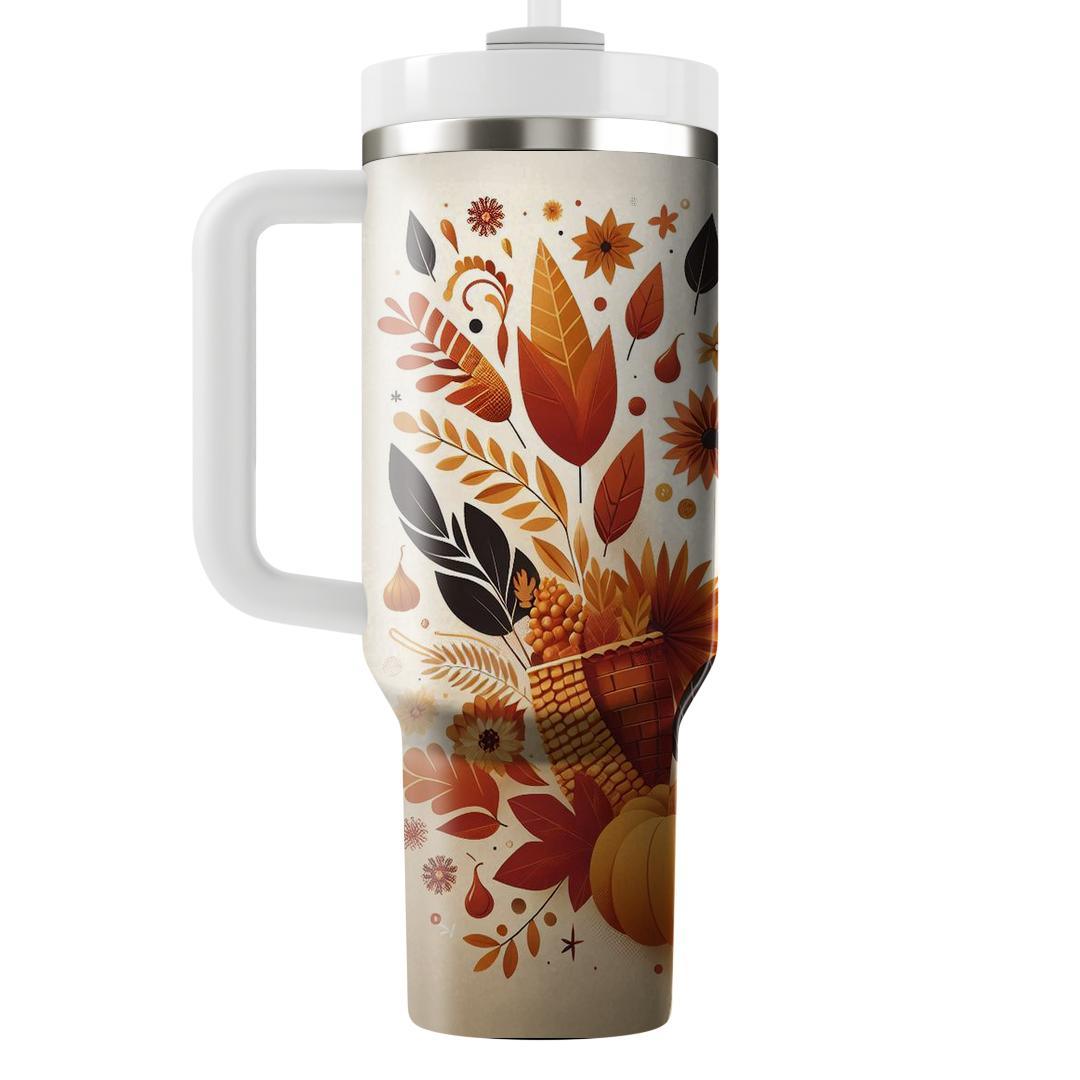 Joyful Harvest - Thanksgiving Celebration  Tumbler Cups
