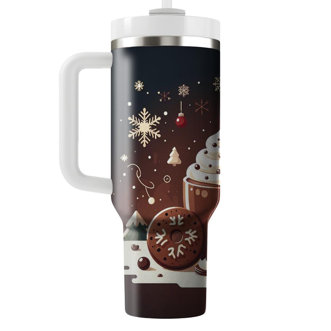 Winter Cocoa And Cookies  Tumbler Cups