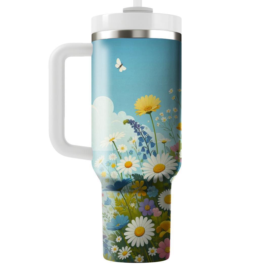 Breezy Floral Fields  Insulated Tumblers