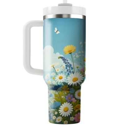Breezy Floral Fields  Insulated Tumblers