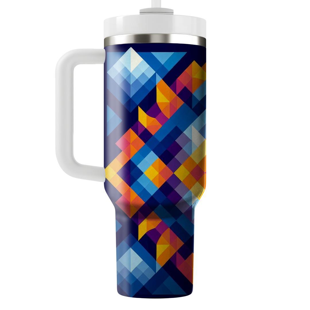 Dynamic Rhombus Spectrum  Insulated Tumblers