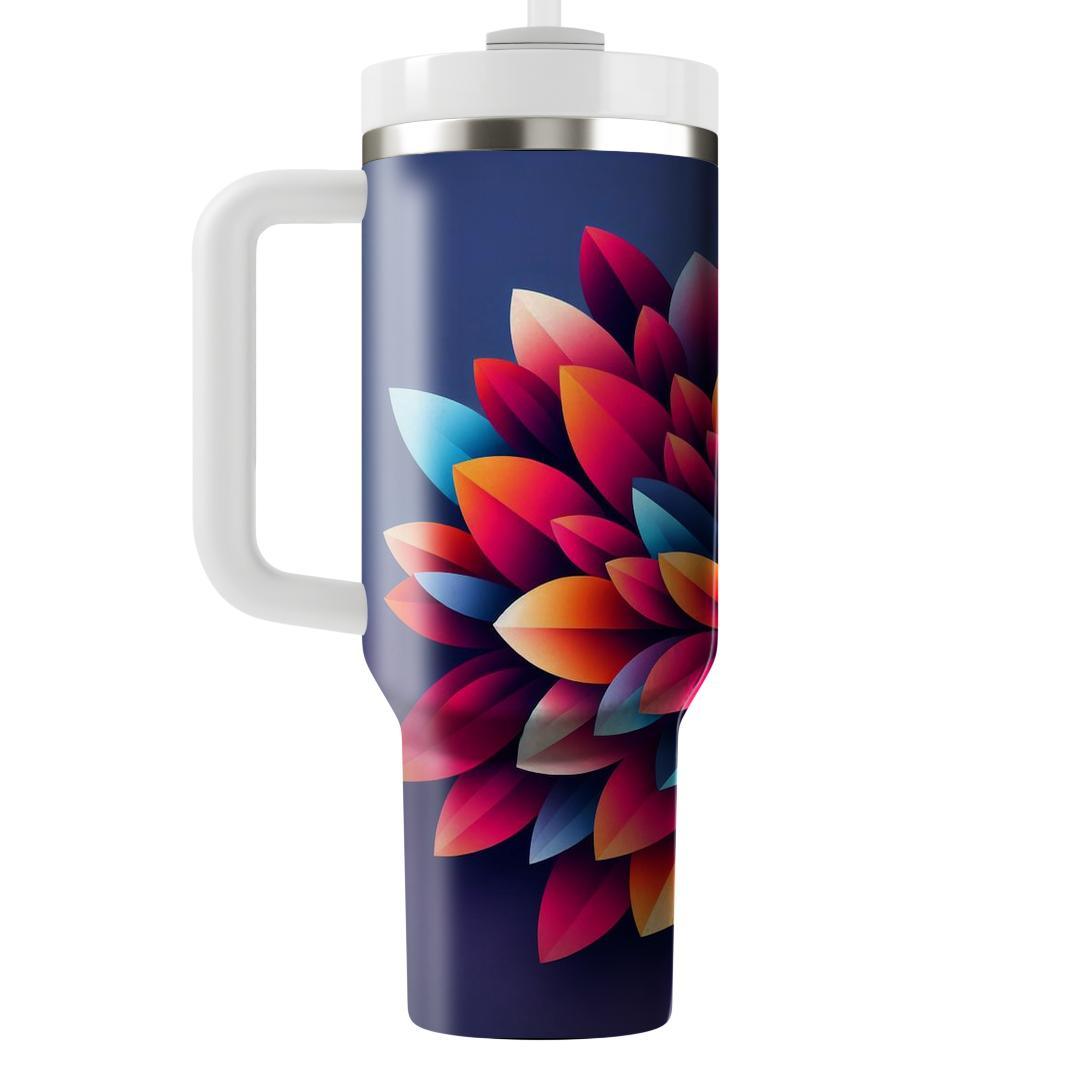 Gradient Petal Burst  Insulated Tumblers
