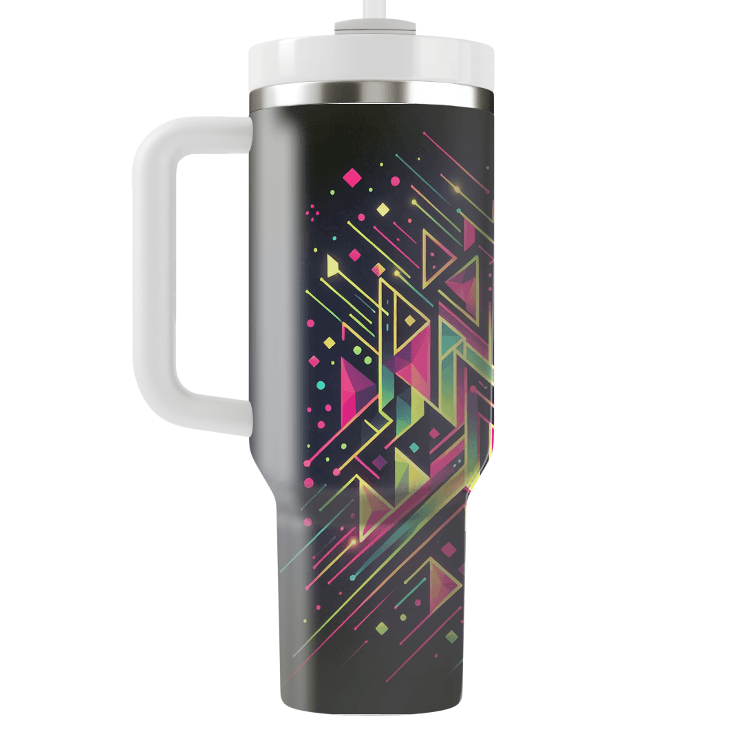 Neon Geometry  Tumbler Cups