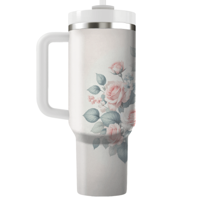 Blissful Floral Melody  Travel Tumblers