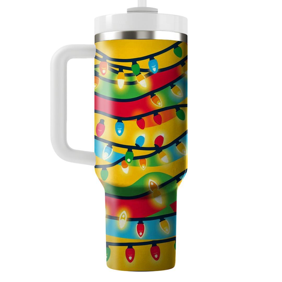 Festive Holiday Lights  Tumblers For Gifts